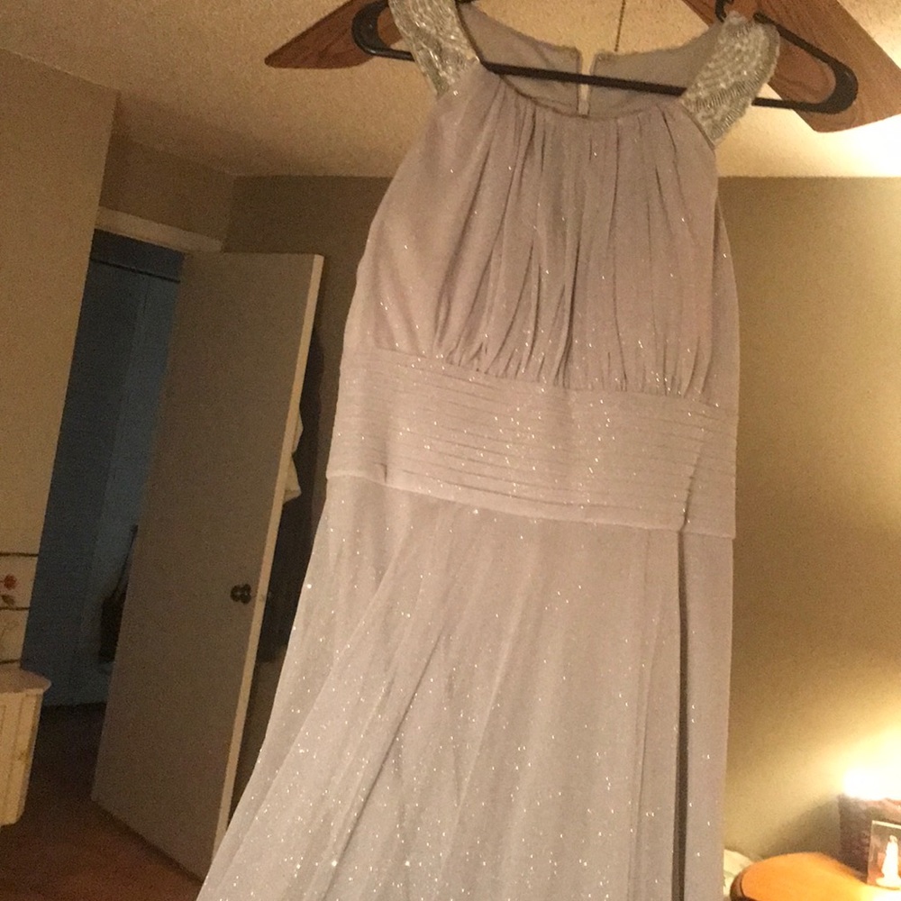 STUNNING Silvery Shimmer Mother of the Bride gown.